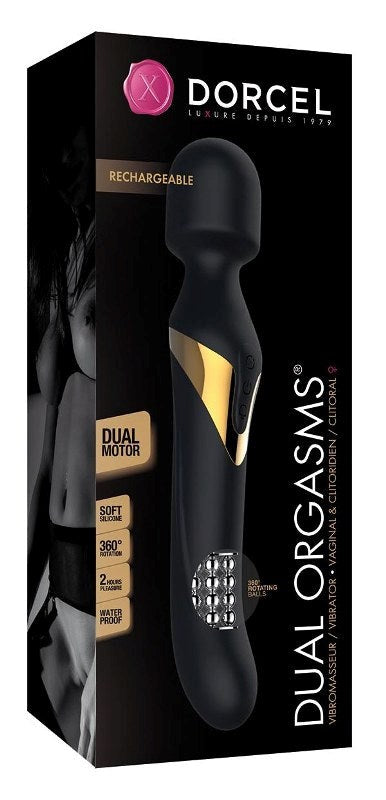 Marc Dorcel Toys Dual Orgasms Dual Ended Rotating Vibrator - - Clit Ticklers and Pulsators