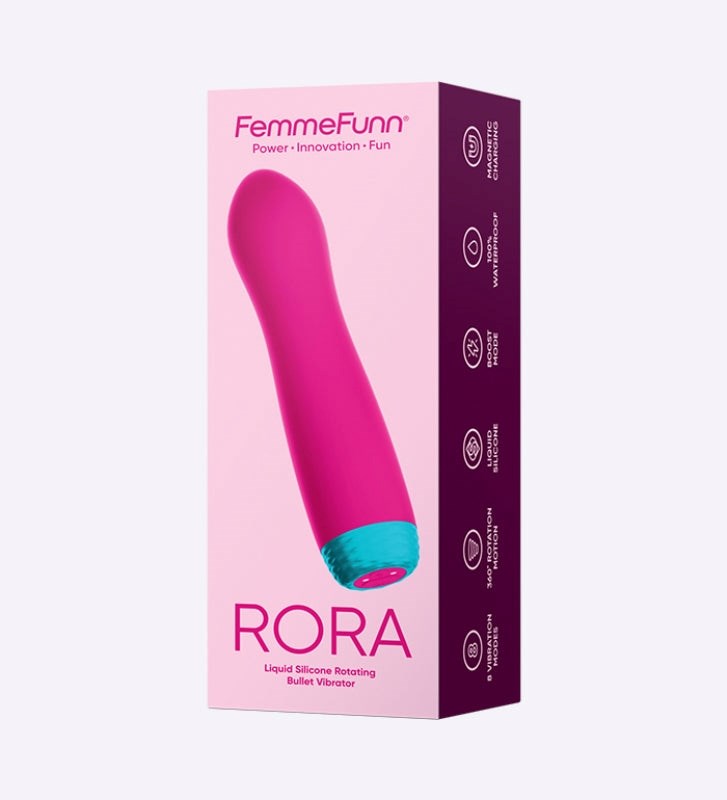 VVOLE LLC FemmeFunn Rora Bullet Rotating Clitoral Vibrator - - Butt Plugs