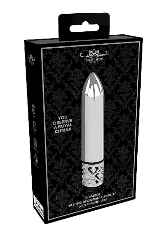 Shots Toys Glamour Rechargeable ABS Bullet Vibrator with F1 Motor - - Clit Ticklers and Pulsators