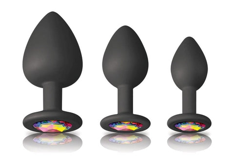 NS Novelties Glams Spades Trainer Kit with Progressive Sizing System - Finger and Tongue Vibrators