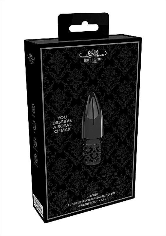 Shots Toys Glitter Rechargeable ABS Bullet Vibrator USB Rechargeable - - Bullet Vibrators