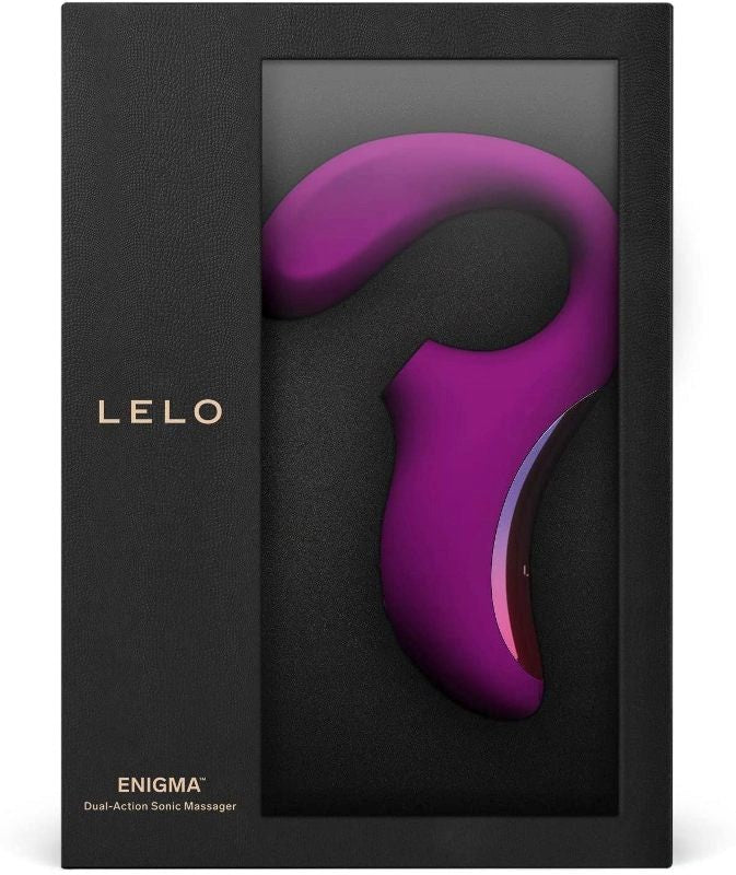 Lelo Enigma Dual Action Sonic Clitoral and G Spot Massager SenSonic Wave - - Realistic Dildos