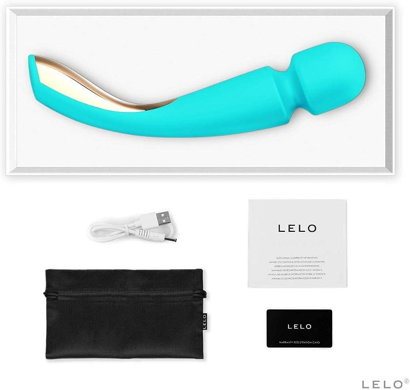 Lelo Smart Wand 2 Medium Vibrating Body Massager Powerful Wand Vibrator - - Rabbit Vibrators