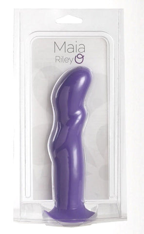Maia Toys RILEY Premium Silicone Dildo Body Safe Material Curved Design - Realistic Dildos