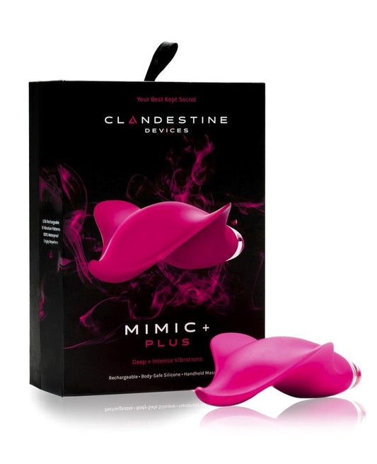 Clandestine Devices Mimic PLUS Rechargeable Massager Clitoral Vibrator - - Butt Plugs