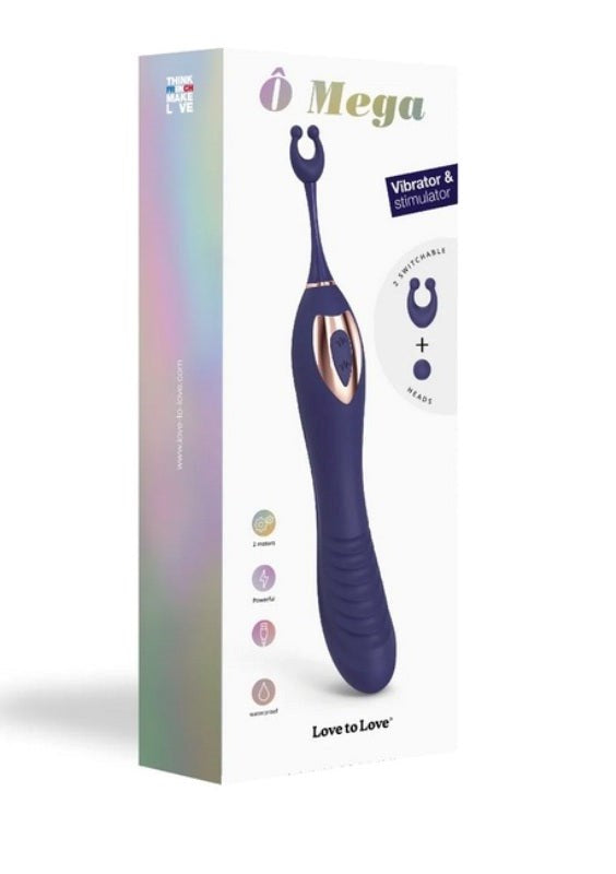 Love To Love O Mega Powerful Rechargeable Vibrator - - Clit Ticklers and Pulsators