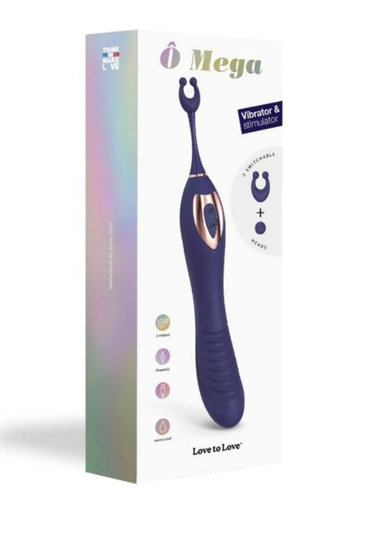 Love To Love O Mega Powerful Rechargeable Vibrator - - Clit Ticklers and Pulsators