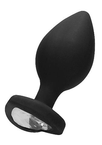 Shots Toys Ouch Diamond Heart Butt Plug Extra Large Premium Silicone - Breast and Nipple Toys