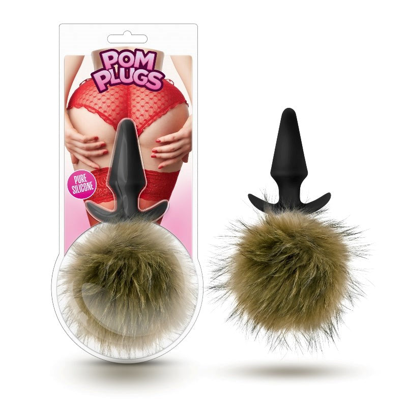 Blush Novelties Pom Plugs Adorable Pompoms for Secure Anal Comfort - Clit Ticklers and Pulsators