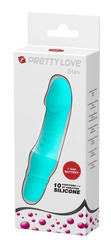 Baile Pretty Love Stev G Spot Vibrator with Curved Design and 10 Functions - G-Spot Vibrators