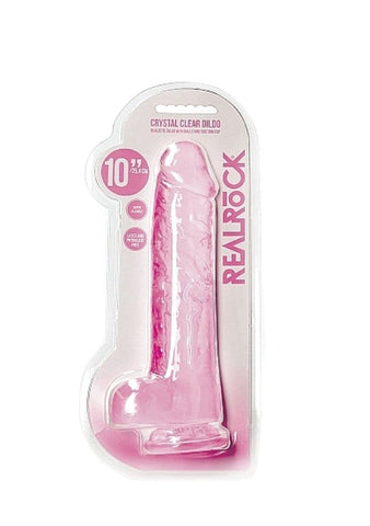 Shots Toys Realistic Dildo With Balls 10 25.4 cm Suction Cup Base - Anal Beads and Balls
