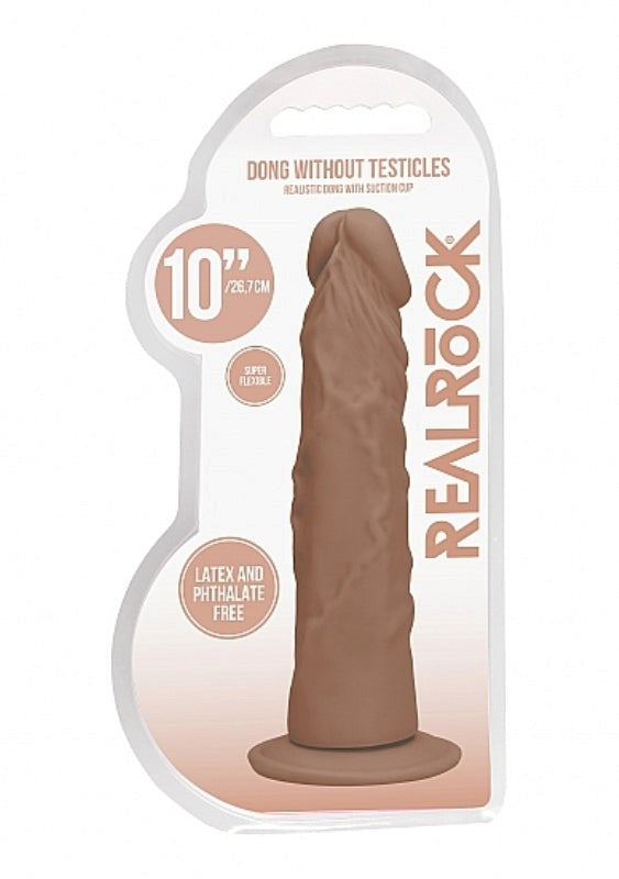 Shots Toys Realrock Skin Dong 10 inch Realistic TPE Dildo with Suction Cup - - Realistic Dildos