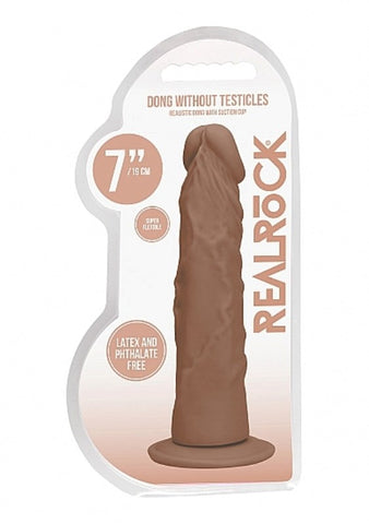 Shots Toys Realrock Skin Dong 7 inch with Strong Suction Cup Base - Realistic Dildos