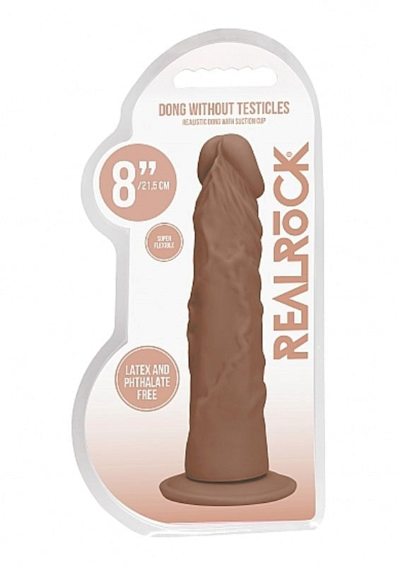 Shots Toys Realrock Skin Dong 8 inch Dildo with Suction Cup Base - - Realistic Dildos