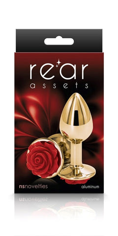 NS Novelties Rear Assets Rose Small Beginner Anal Plug - Butt Plugs
