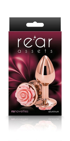 NS Novelties Rear Assets Rose Small Beginner Anal Plug - Butt Plugs