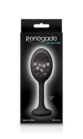 NS Novelties Renegade The Rattler Butt Plug with Internal Steel Balls - Body Wands