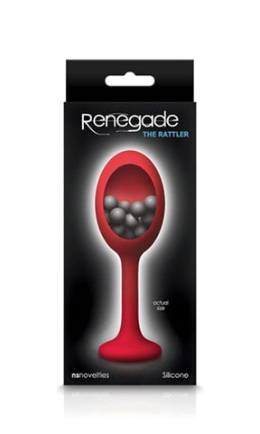 NS Novelties Renegade The Rattler Butt Plug with Internal Steel Balls - Body Wands