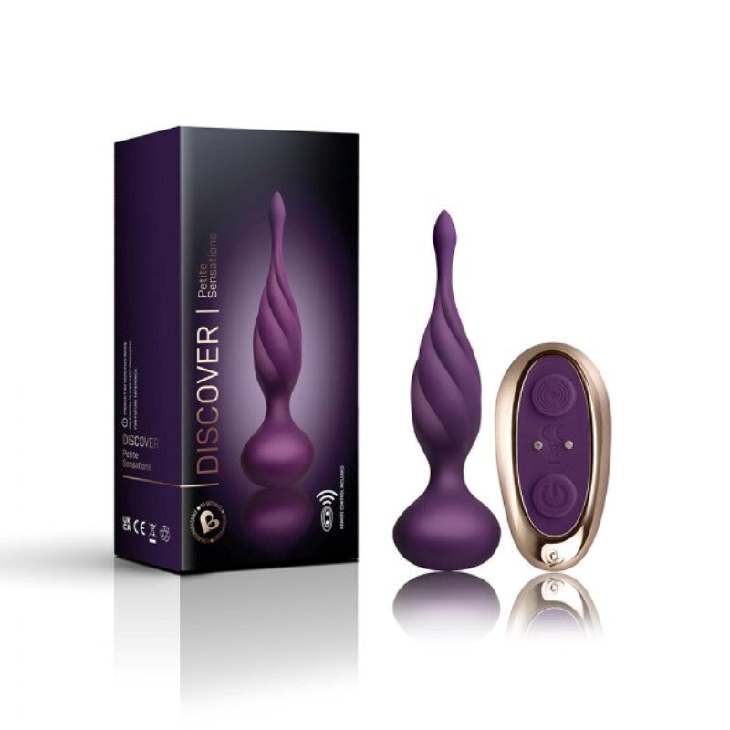 Rocks Off Petite Sensations Discover Rechargeable Remote Control Butt Plug - - Bullet Vibrators
