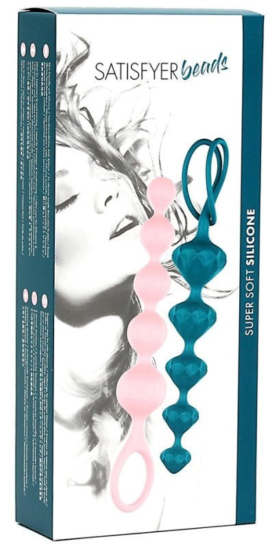 Satisfyer Beginners and Anal Training Beads Dual Texture Anal Beads - - Anal Beads and Balls