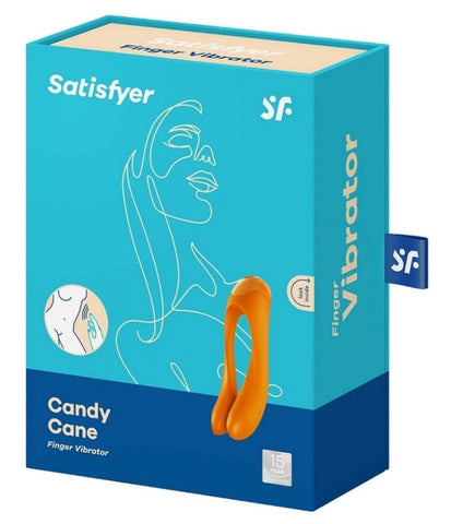 Satisfyer Candy Cane Waterproof Full Body Finger Vibrator Dual Motor - Anal Dildos