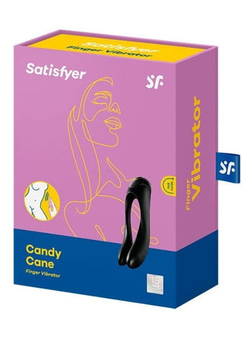 Satisfyer Candy Cane Waterproof Full Body Finger Vibrator Dual Motor - Anal Dildos