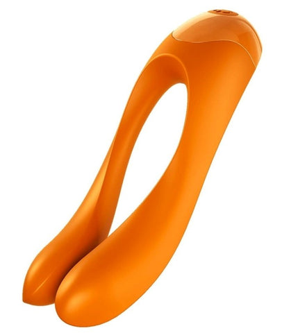 Satisfyer Candy Cane Waterproof Full Body Finger Vibrator Dual Motor - Anal Dildos