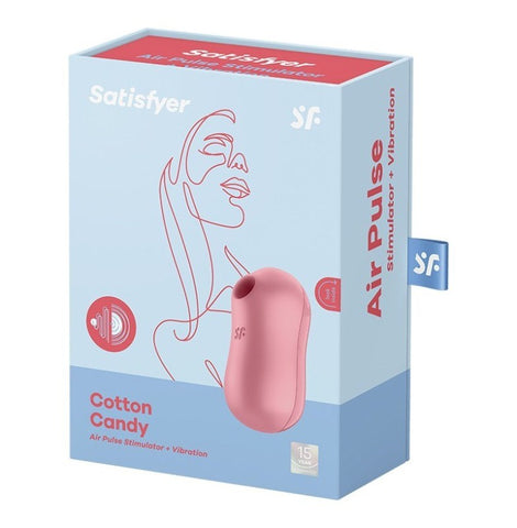 Satisfyer Cotton Candy Air Pulse Clitoral Vibrator with Dual Motors - Rabbit Vibrators