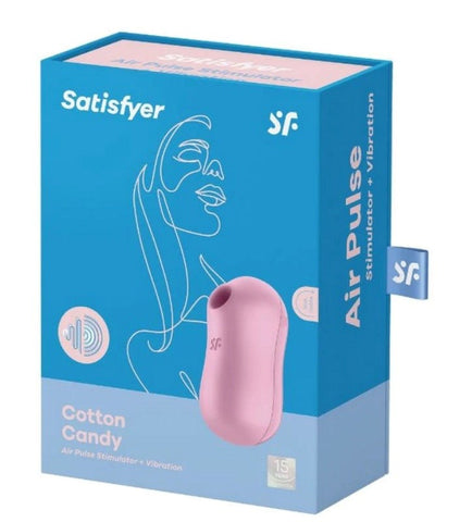 Satisfyer Cotton Candy Air Pulse Clitoral Vibrator with Dual Motors - Rabbit Vibrators