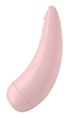 Satisfyer Curvy 2+ Mobile App Connected Clitoral Massager Dual Motor - Clit Ticklers and Pulsators