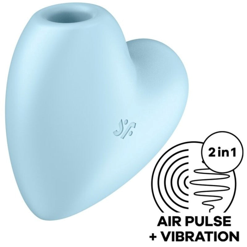 Satisfyer Cutie Heart 12 Functions USB Rechargeable Clitoral Vibrator - - Clit Ticklers and Pulsators