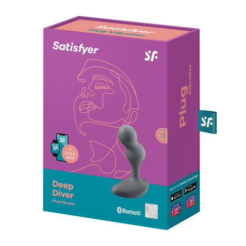 Satisfyer Deep Diver App Controlled Vibrating Butt Plug with Remote Control - Butt Plugs