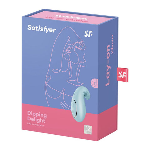 Satisfyer Dipping Delight 12 Functions Layon Clitoral Massager Dual Motor - Clit Ticklers and Pulsators