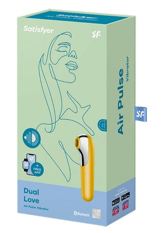 Satisfyer Dual Love Air Pulse Multi Functions Clitoral Vibrator Dual Motor - Clit Ticklers and Pulsators