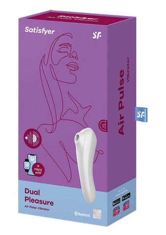 Satisfyer Dual Pleasure Air Pulse Clitoral and G Spot Vibrator Dual Motor - Clit Ticklers and Pulsators