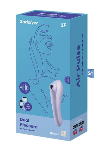 Satisfyer Dual Pleasure Air Pulse Clitoral and G Spot Vibrator Dual Motor - Clit Ticklers and Pulsators