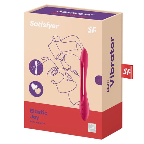Satisfyer Elastic Joy Silicone Waterproof G Spot Massager with Dual Motors - G-Spot Vibrators