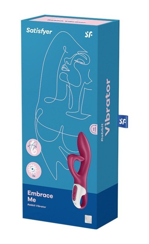 Satisfyer Embrace Me Flexible and Rechargeable Rabbit Vibrator - - Bullet Vibrators