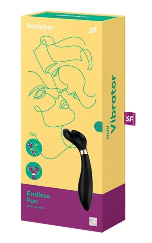 Satisfyer Endless Fun Silicone Vibrating Couples Sex Toy Triple Motor Power - - Clit Ticklers and Pulsators