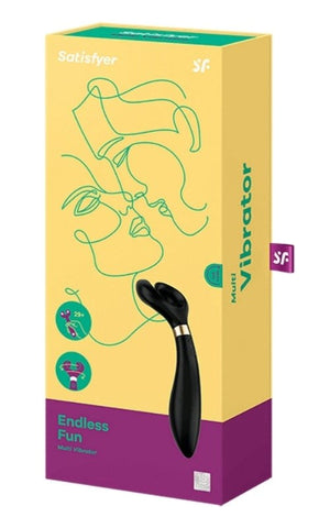 Satisfyer Endless Fun Silicone Vibrating Couples Sex Toy Triple Motor Power - Clit Ticklers and Pulsators