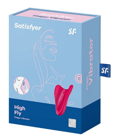 Satisfyer High Fly Waterproof Finger Vibrator with 12 Vibration Programs - Personal Massagers