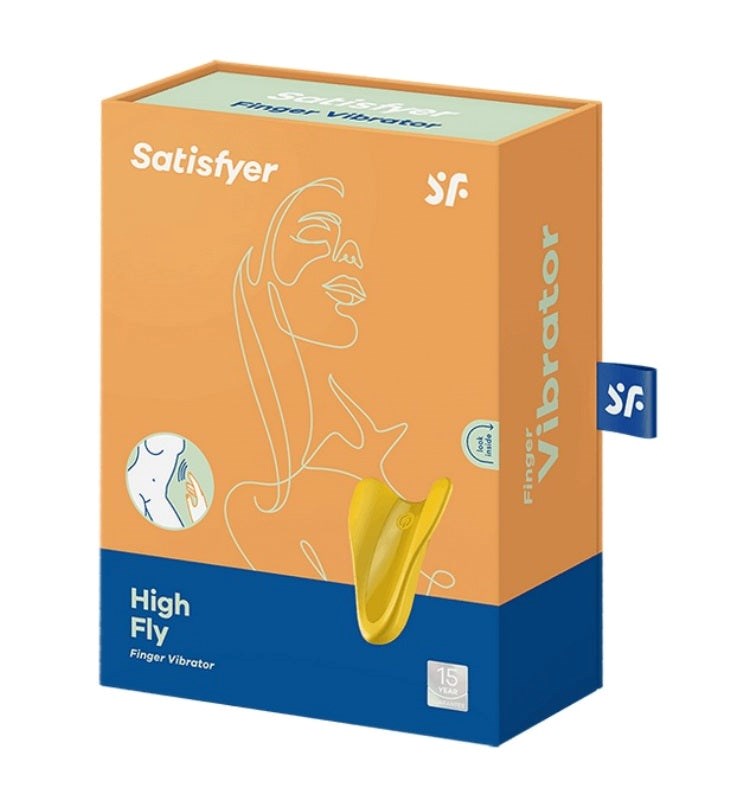 Satisfyer High Fly Waterproof Finger Vibrator with 12 Vibration Programs - - Personal Massagers