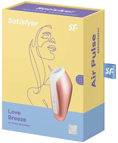 Satisfyer Love Breeze Air Pulse 11 Functions Clitoral Massager Contactless - Clit Ticklers and Pulsators
