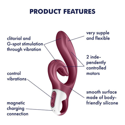 Satisfyer Love Me 24 Functions Silicone Rabbit Vibrator Dual Motor Power - Rabbit Vibrators