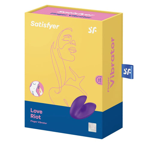 Satisfyer Love Riot 12 Functions Versatile Adult Finger Vibrator IPX7 Waterproof - Personal Massagers