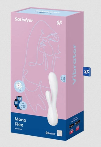 Satisfyer Mono Flex App Connected Multi Functions Rabbit Vibrator Dual Motor - Body Wands
