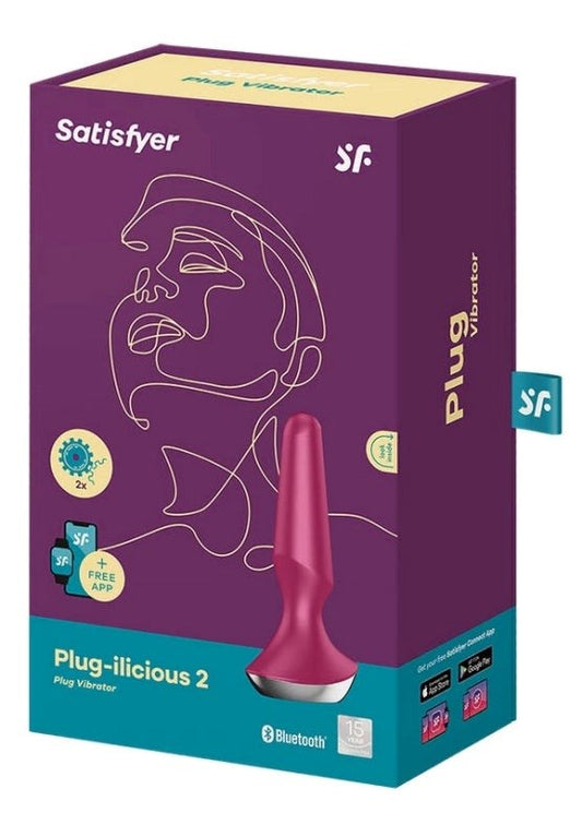 Satisfyer Plug-ilicious 2 App Controlled Vibrating Anal Plug - - Body Wands
