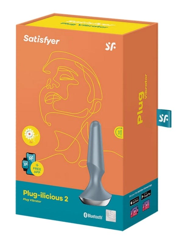 Satisfyer Plug-ilicious 2 App Controlled Vibrating Anal Plug - - Body Wands