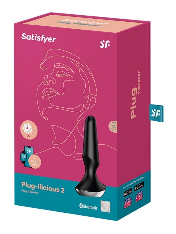 Satisfyer Plug-ilicious 2 App Controlled Vibrating Anal Plug - - Body Wands