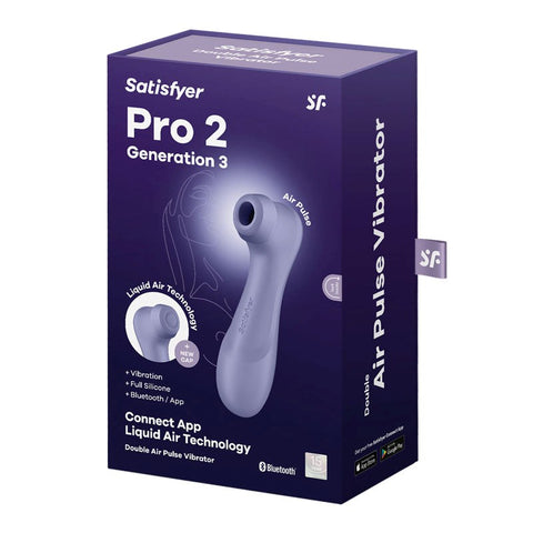 Satisfyer Pro 2 Generation 3 Clitoral Massager with App Control Vibrator - Clit Ticklers and Pulsators